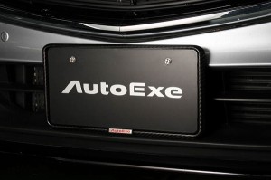 オートエクゼ/AutoExe カーボンナンバーフレーム フロント用 A1800-20