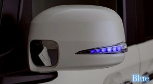 AVEST VerticalArrow ドアミラーウインカー クローム×ブルーLED 塗装済 純正風スイッチ付 ホンダ N-BOX/N-BOXカスタム 選べる3塗装色 AV