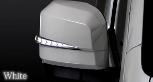 AVEST VerticalArrow ドアミラーウインカー クローム×ホワイトLED 塗装済 トヨタ ハイエース/レジアスエース 200系 2020年04月〜 選べる