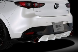 ブリッツ/BLITZ エアロスピードRコンセプト リアディフューザー 未塗装 60389 マツダ MAZDA3 FASTBACK