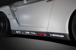 ブリッツ/BLITZ エアロスピードRコンセプト サイドスポイラー 未塗装 FRP 60348 ニッサン GT-R R35 VR38DETT 2016年07月〜