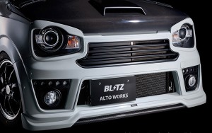 ブリッツ/BLITZ エアロスピードRコンセプト フロントバンパースポイラー 未塗装 5連LEDライト付属 60241 スズキ アルトワークス HA36S R0