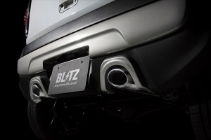 ブリッツ/BLITZ エアロスピードRコンセプト マフラーガーニッシュ 未塗装 FRP 60172 スズキ ハスラー MR31S R06A(Turbo) 2014年01月〜