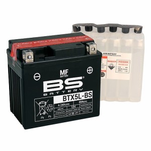 BSバッテリー MFバッテリー バイク用バッテリー スズキ 4サイクルバーディー 80 BC41A FB80GDM/S/T 80cc 【充電済み発送】 BTX5L-BS 2輪