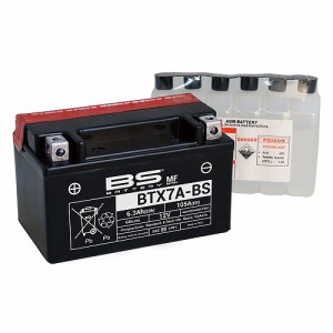 BSバッテリー MFバッテリー バイク用バッテリー スズキ アドレス V125/G/G リミテッド 【充電済み発送】 BTX7A-BS 2輪