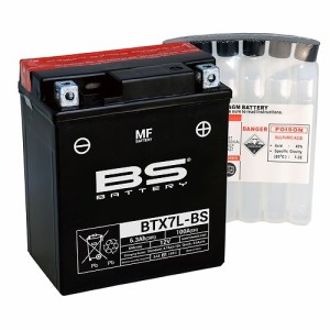 BSバッテリー MFバッテリー バイク用バッテリー ホンダ ホーネット 【充電済み発送】 BTX7L-BS 2輪