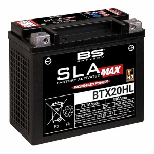 BSバッテリー SLAバッテリー バイク用バッテリー BTX20HL 2輪