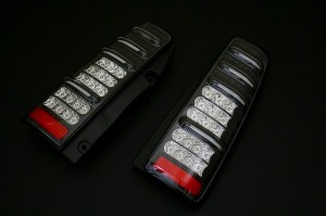 エムブロ サンダーLEDテール スズキ ジムニー JB23W 1998年10月〜 ブラックリム ウインカーLED STJBJIMY-2L-CB-04