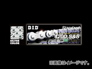 D.I.D スタンダード ノンシールチェーン シルバー 100L 420D ホンダ スーパーカブ110 110cc 2009年〜 2輪