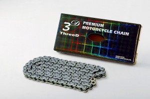 EKチェーン/江沼チェーン ThreeD/スリード レーシングチェーン シルバー 520 122L 継手：SPJ 520MX/3D(CR;-) 2輪