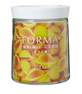 エムテートリマツ フォルマ密閉ガラスポット ホワイト 700ml MG-700(050198-008)