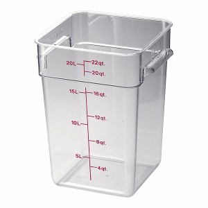 CAMBRO(キャンブロ) 角型フードコンテナー クリア 20.8L 22SFSCW(AHC03022)