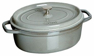 ストウブ(Staub) ピコ・ココット グレー 33cm オーバル 鋳鉄 40509-324(RST4834)