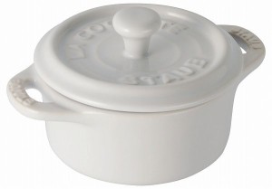 ストウブ(Staub) セラミック ラウンドミニココット ホワイト 10cm 40511-083(RSTC001)