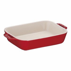 ストウブ(Staub) セラミック レクタンギュラーディッシュ チェリー 20cm 40508-585(RSTC518)