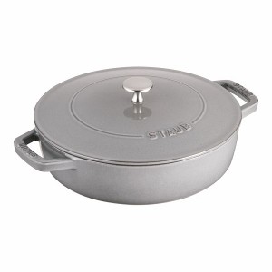 ストウブ(Staub) ブレイザー・ソテーパン グレー 24cm 鋳鉄 40511-453(RSTD603)