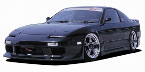 GPスポーツ G-FOUR フロントバンパースポイラー ビルドインタイプ 130110 ニッサン 180SX R(P)S13