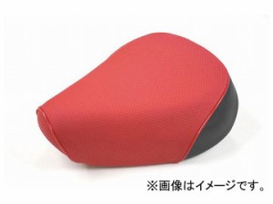 2輪 グロンドマン 国産シートカバー エンボスレッド/赤パイピング（被せ） 品番：GR29YC270P40 ヤマハ リモコンジョグ/ZR（5KN/5SU/5PT/5