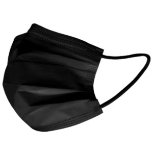 HIRO 高機能99％カット 不織布マスク ブラック ふつうサイズ プリーツタイプ その日の服装に合わせてマスクもコーディネート！ 入数：1箱