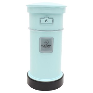 HIRO USBポート付き ミニアロマ加湿器 URURU POSTBOX うるるポストボックス ブルー LEDイルミネーション付き！ PH180911(BL)