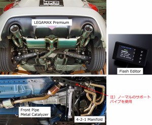 HKS エキゾースト＆ECUパッケージ 33009-AT004 スバル BRZ ZC6 FA20 6MT専用 2012年03月〜2016年07月