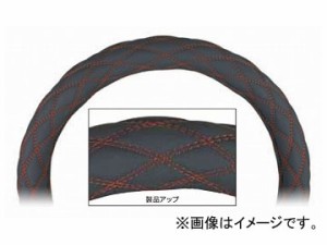 ジェットイノウエ モコモコハンドルカバー ブラック/赤糸 ダブルステッチ 細巻き ヌバック調 選べる7サイズ