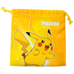 ポケットモンスター フラット巾着 ピカチュウ 小物入れにぴったり！ PM30203(PIKACHU)