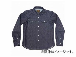 2輪 カドヤ K’S PRODUCT ライドワークシャツ ブルー 選べる5サイズ No.6561