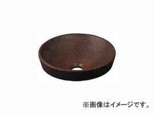 カクダイ 丸型手洗器 窯肌 品番：493-012-M JAN：4972353493340