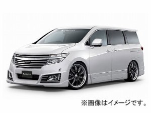 ケンスタイル EIK ボンネットスポイラー 塗装済 カラー：ファントムブラック(GAE)他 ニッサン エルグランド ハイウェイスター E52 前期 2