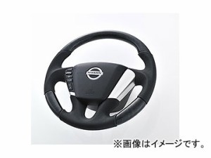 ケンスタイル オリジナルステアリング 黒和紙調/レザーコンビ ニッサン エルグランド E52 前期