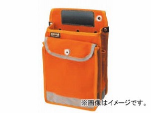 コヅチ 送電工事向電工用腰袋 デラックスタイプ カッター差付 KCN-19DX BOR オレンジ H330×W215×T90mm JAN：4934053011408