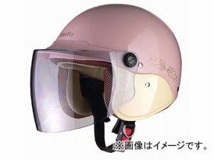 リード工業 Street Alice セミジェットヘルメット パールピンク フリーサイズ(57〜60cm未満) QJ-3 2輪