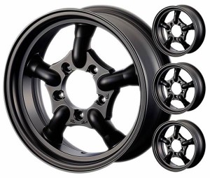 モーターファーム/Motor Farm J-TRAD ホイール マットブラック 16インチ×5.5J -25 5H139.7 ジムニー TBK-M×4 入数：1台分(4本)