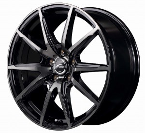 MID シュナイダー DR-02 ホイール ブラックポリッシュ＋ブラッククリア 18インチ×8J+45 5H114 国産車 入数：1台分(4本)