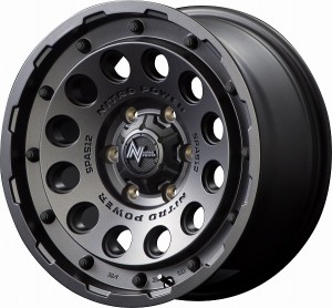 MID NITRO POWER H12 SHOTGUN ホイール バレルブラック 15インチ×6J ＋33 6H139.7 国産車 入数：1台分(4本)