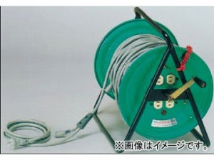 日動工業/NICHIDO 分岐リール(屋内型) 100V 電源用MKD50mタイプ アース無/先端防水プラグ付 MKD-50-10