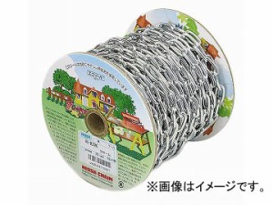 ニッサチェイン/NISSA CHAIN リンクUタイプ リール巻チェイン 鉄 クローム 15m巻 R-IU26 JAN：4968462152001