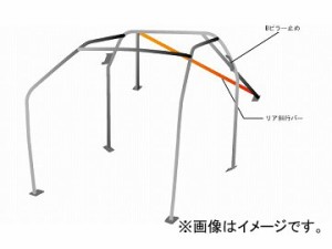 オクヤマ ロールバー 715 421 1 スチール ダッシュボード貫通 7P No.7 2名 マツダ デミオ DE5FS 5ドア ノーマルルーフ