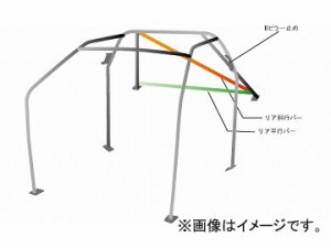 オクヤマ ロールバー 723 113 スチール ダッシュボード貫通 8P No.10 2名 ニッサン シルビア S14 ノーマルルーフ 2ドア