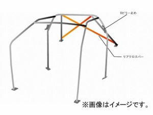 オクヤマ ロールバー 726 610 1 スチール ダッシュボード貫通 8P No.11 2名 スズキ ジムニー JB23W 3ドア ノーマルルーフ