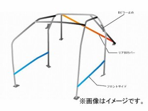 オクヤマ ロールバー 729 610 1 スチール ダッシュボード貫通 9P No.12 2名 スズキ ジムニー JB23W 3ドア ノーマルルーフ