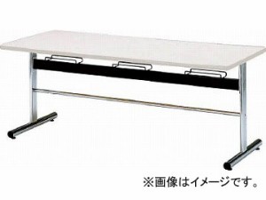 TOKIO 食堂用テーブル ソフトエッジ 1800×750mm ホワイト DA-1875-W(4645707) JAN：4942646131242