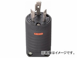 明工 接地2P20A引掛プラグ(L6-20)20A.250V(黒) MH7172B(7806434)