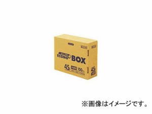 日本サニパック/SANIPAK E-44エコノプラスBOX45L半透明 100枚 E44HCL(4079922) JAN：4902393204446