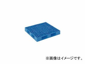 三甲/SANKO プラスチックパレット 1200×1200×150 青 SKD412122BL