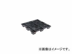 三甲/SANKO プラスチックパレット SN4ー1111 黒 SKSN41111BK
