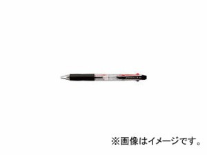 三菱鉛筆/UNI ジェット3色ボールペン太字 透明 SXE340010.T(4008154) JAN：4902778022269 入数：10本