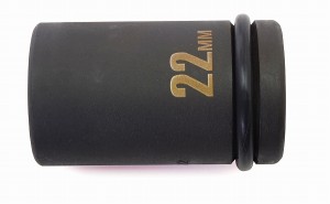 SSPOWER 薄口インパクトレンチソケット セミロング 22mm IMS-22SL