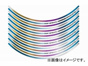 2輪 MDF 文字有 チタニウムリムストライプ 6mm 品番：P057-6776 チタニウム JAN：4580394163230